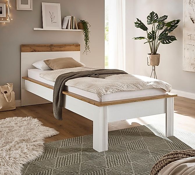 Home affaire Einzelbett »WESTMINSTER Bett im Landhausstil, Doppelbett, Bett günstig online kaufen