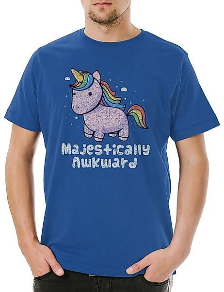 Urban Backwoods Print-Shirt Urban Backwoods Unicorn Awkward Herren T-Shirt günstig online kaufen