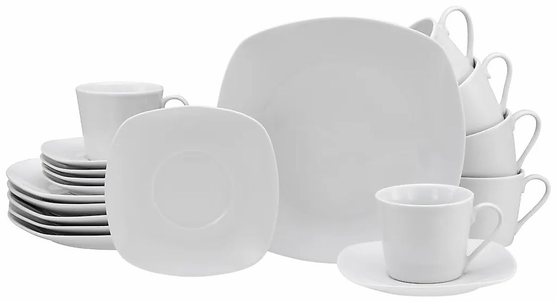 CreaTable Kaffeeservice "Geschirr-Set Amelie" Service, weiß, 18 Teile, für günstig online kaufen