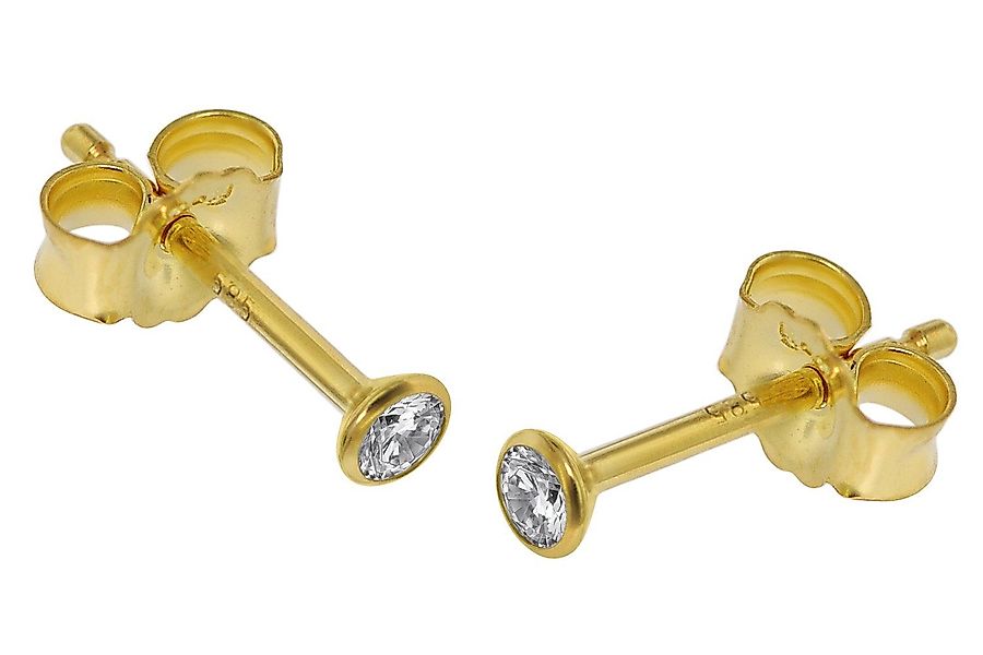 trendor Paar Ohrstecker für 585 Gold günstig online kaufen