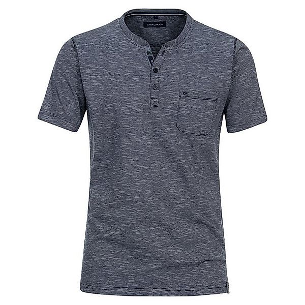 CASAMODA Rundhalsshirt CasaModa Henley T-Shirt XXL navy-weiß fein gestreift günstig online kaufen