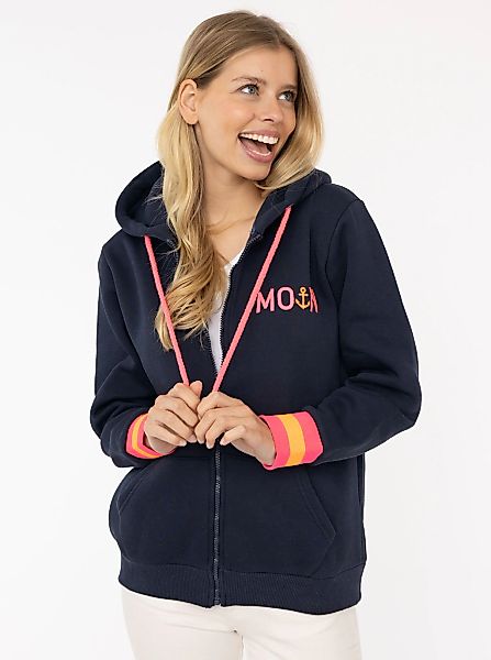 Zwillingsherz Sweatjacke ""Moin ZH"", mit Moin und Anker Stickerei und Kont günstig online kaufen