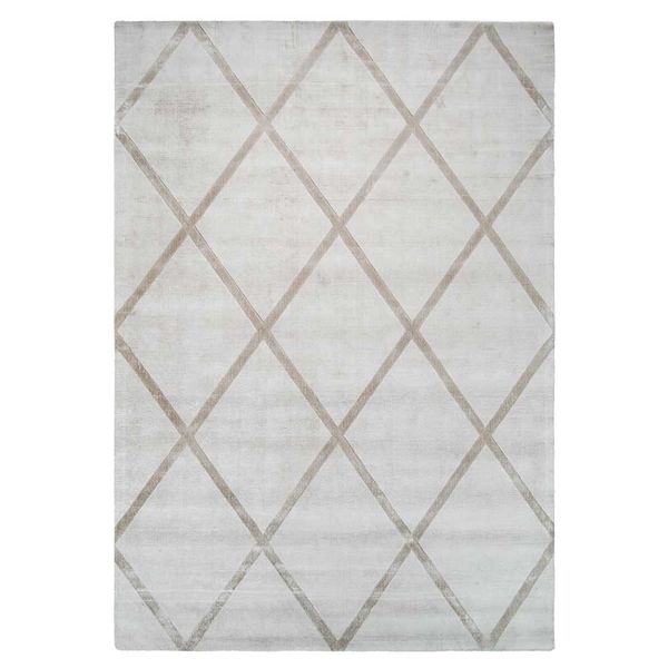 Kurzflorteppich in Creme Weiß Taupe geometrischen Mustern günstig online kaufen