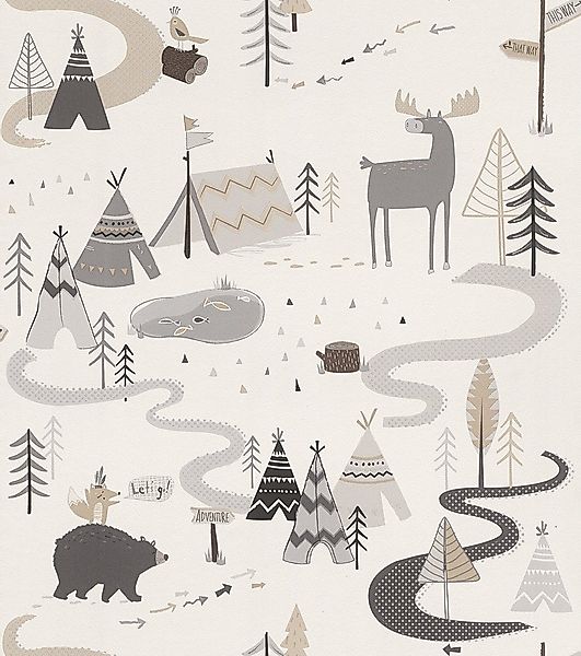 Rasch Kindertapete Rasch Selection, Kids Native günstig online kaufen