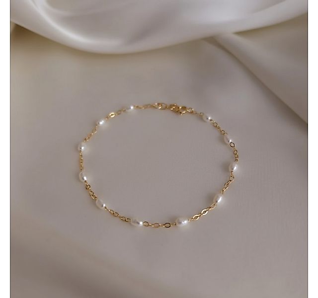 GOLDEN Perlenarmband 14K Gold gefüllt mit Süßwasserperlen Armband, zierlich günstig online kaufen