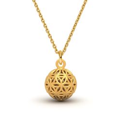 SCHOSCHON Charm-Kette Blume des Lebens Kugelanhänger günstig online kaufen