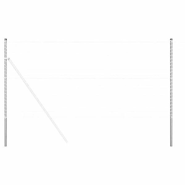 vidaXL Zaunpfosten 2 Stk Silber Pulverbeschichteter Stahl 42012789 günstig online kaufen