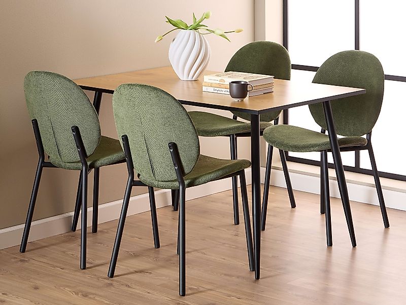 ACTONA GROUP Esszimmer-Set »Esspruppe, Speisetisch mit Wohnzimmerstühlen« K günstig online kaufen