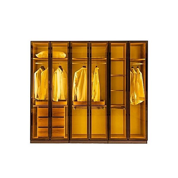 JVmoebel Kleiderschrank Stilvolle Kleiderschrank Glastüren Schlafzimmer Hol günstig online kaufen