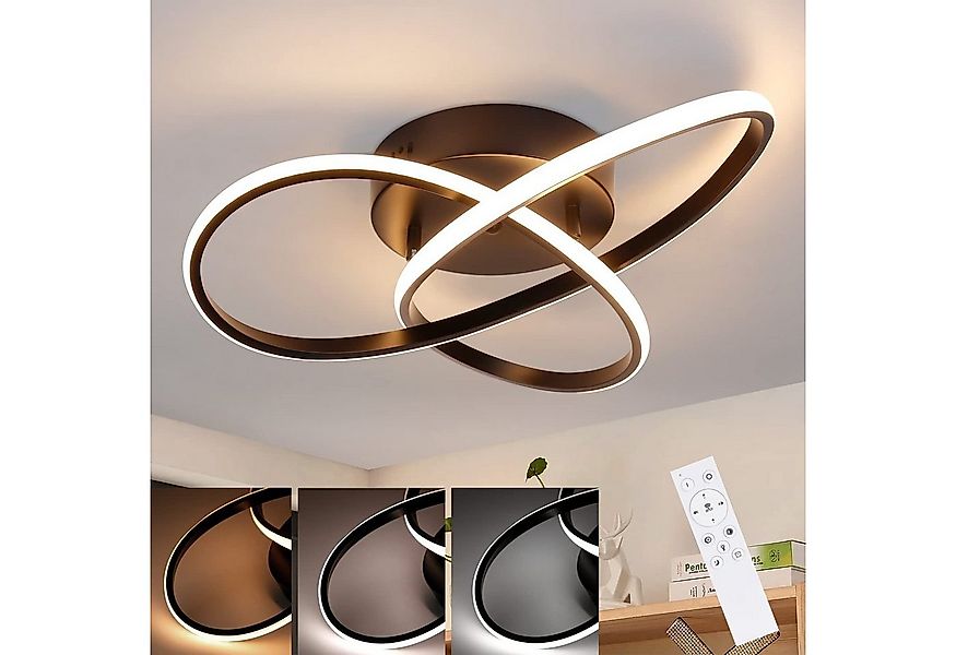 Nettlife LED Deckenleuchte Dimmbar 40CM Geometrie Design Lampe, LED fest ve günstig online kaufen