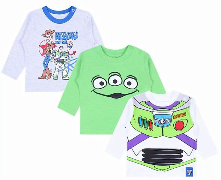 Sarcia.eu Langarmbluse 3x buntes Shirt Toy Story DISNEY 0-3 Monate günstig online kaufen