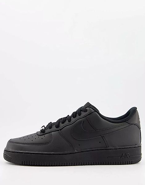 Nike – Air Force 1 '07 – Schwarze Sneaker günstig online kaufen