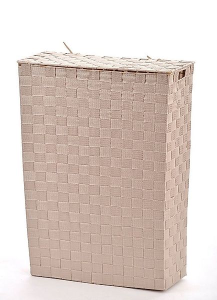 Lycce Wäschekorb NISCHENWÄSCHEKORB Stoff geflochten Wäschesammler beige Wäs günstig online kaufen