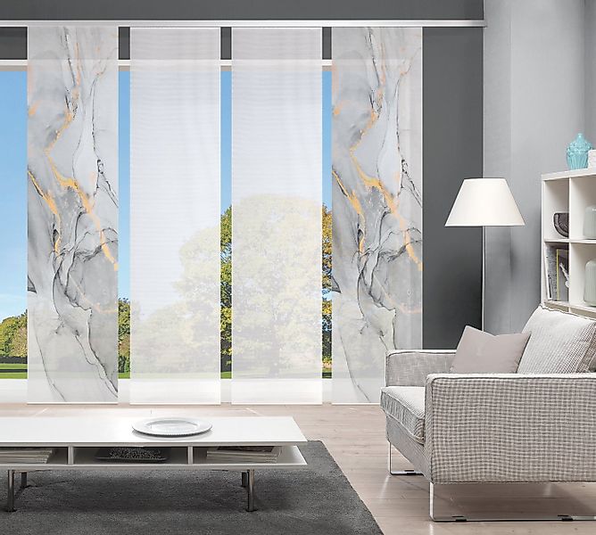 Vision S Schiebegardine MARMOSA 4er SET (4 St), Paneelwagen, blickdicht, Ba günstig online kaufen