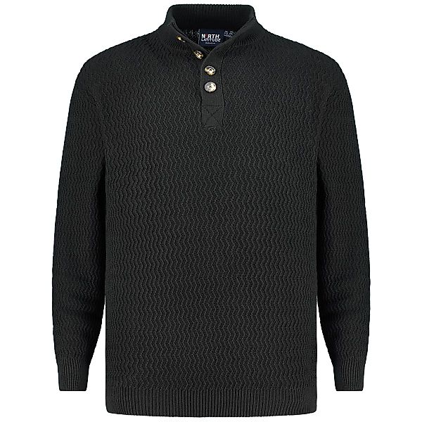 North Strickpullover aus Baumwolle Farbe schwarz Größe: 5XL günstig online kaufen