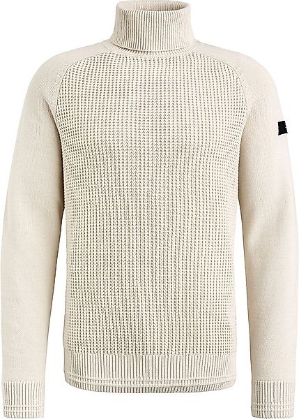 PME Legend Knitted Rollkragenpullover Ecru - Größe 3XL günstig online kaufen