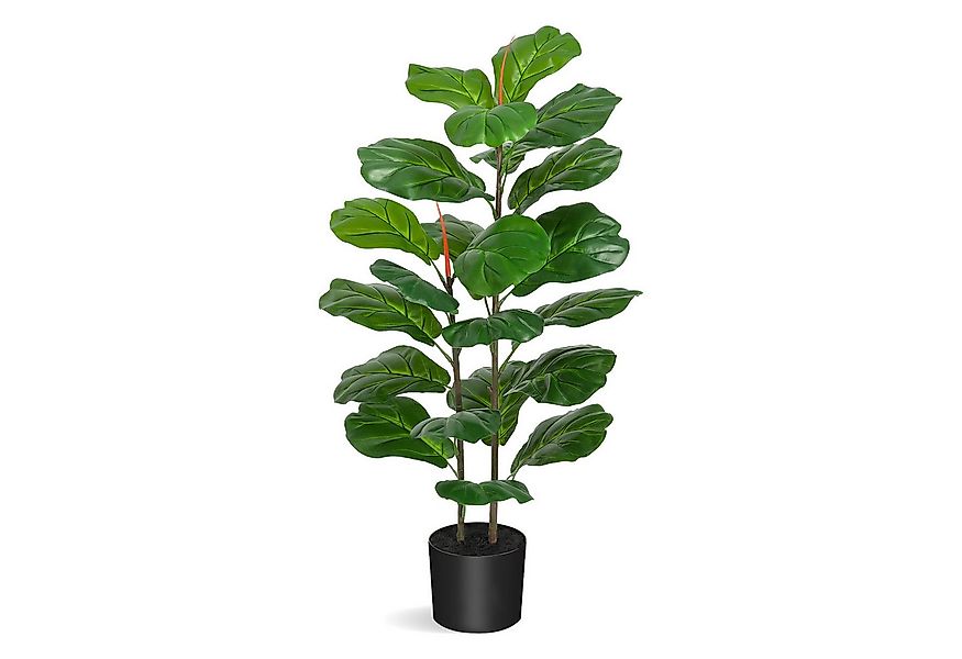 Kunstbaum Künstlicher Geigenblatt-Feigenbaum Kunstpflanzen 100cm, GarveeMor günstig online kaufen