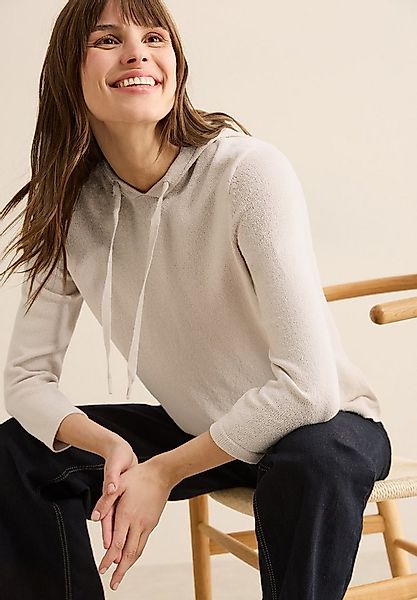 CECIL Strickpullover mit Kapuze und Tunnelzug günstig online kaufen