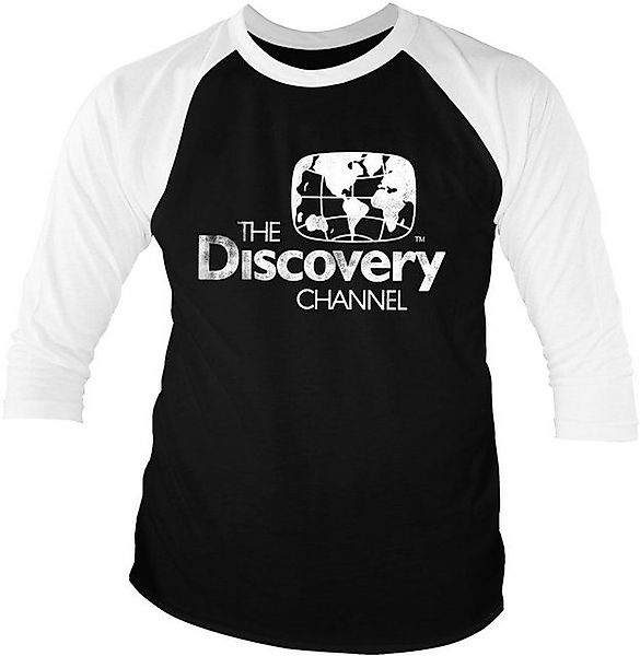 Discovery T-Shirt Distressed Logo Baseball 3/4 Sleeve Tee günstig online kaufen