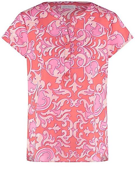 GERRY WEBER Klassische Bluse Softe Kurzarmbluse mit Ornamenten günstig online kaufen