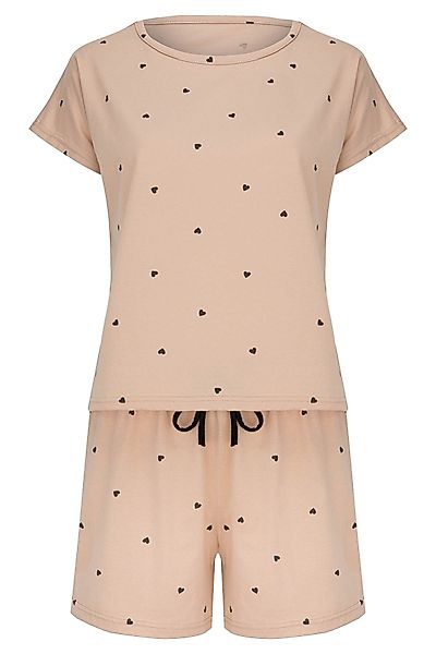 Mademoiselle Sommeil Shorty Schlafanzug in Beige günstig online kaufen