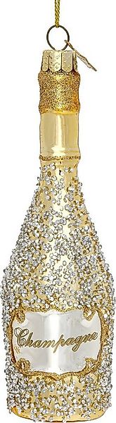 SIKORA Christbaumschmuck Champagnerflasche besondere Weihnachtskugel Glas A günstig online kaufen
