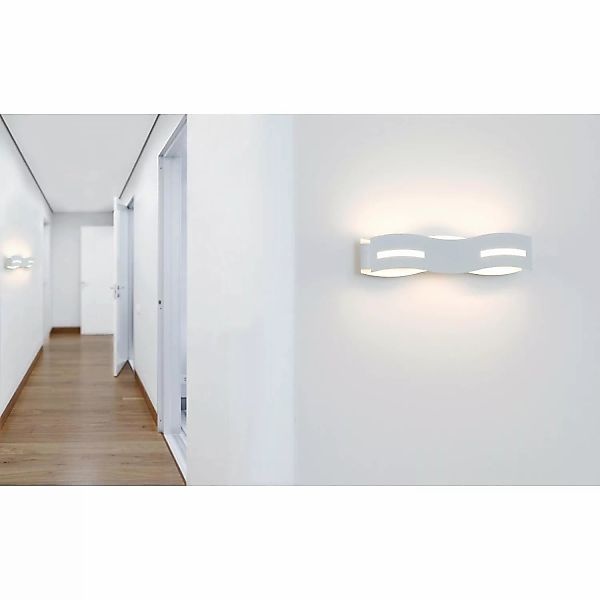 Luce Design LED-Wandleuchte Wave Weiß günstig online kaufen