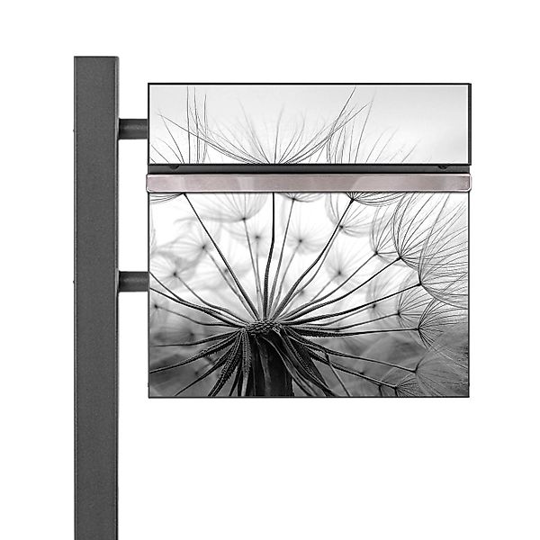 Banjado Standbriefkasten Anthrazit 45x120x16.5cm Groß Inkl. Montagematerial günstig online kaufen