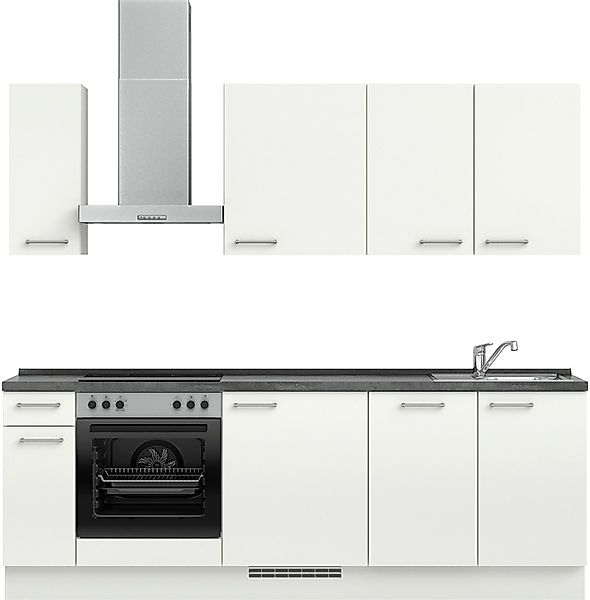 nobilia® Küchenzeile »"Laser I", Ausrichtung wählbar, Breite 240 cm« vormon günstig online kaufen