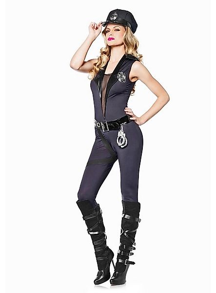 Leg Avenue Polizei-Kostüm Polizistin Overall Polizei Karneval Faschingskost günstig online kaufen