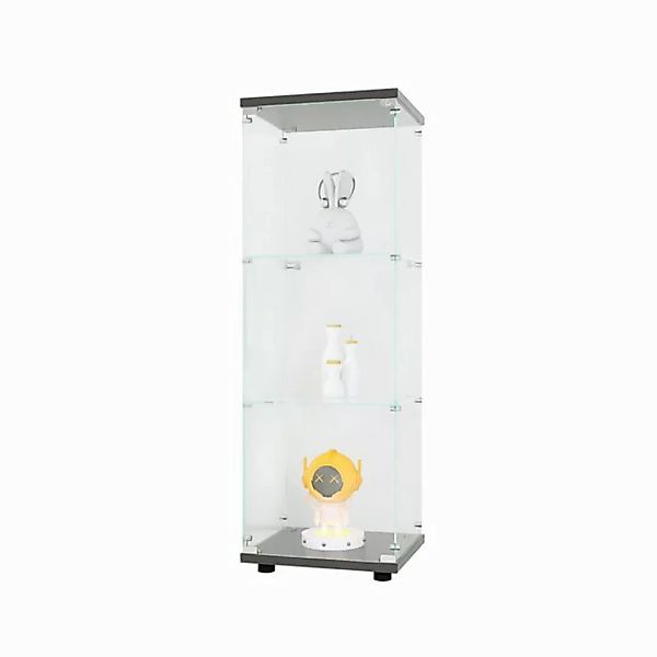 FUROKOY Glasvitrine Standvitrine, Modern Glas Vitrinenschrank (3 Lagen Glas günstig online kaufen