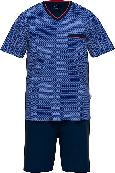 GÖTZBURG Pyjama Herren-Shorty Single-Jersey gemustert günstig online kaufen