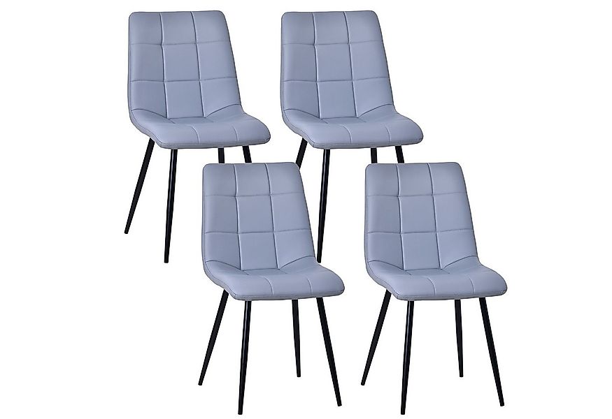 HOMAVO Esszimmerstuhl YZ6 STUHL-SET 4 Stick in Kunstleder und Stoff-gepolst günstig online kaufen