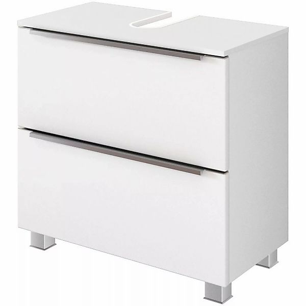 Held Möbel Waschbeckenunterschrank Monza 60 cm matt Weiß-Weiß günstig online kaufen