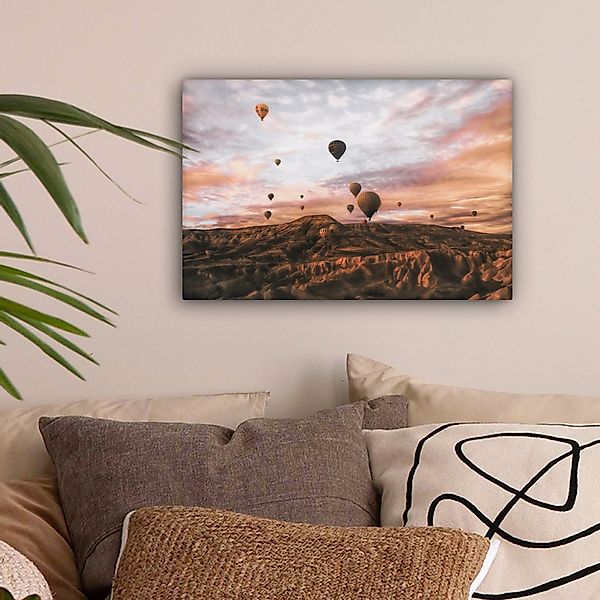 OneMillionCanvasses® Leinwandbild Landschaft - Heißluftballon - günstig online kaufen