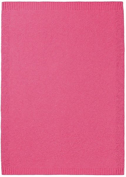 Biederlack Babydecke »Babydecke Wool Knit«, 75 x 100, mit kontrastfarbigem günstig online kaufen