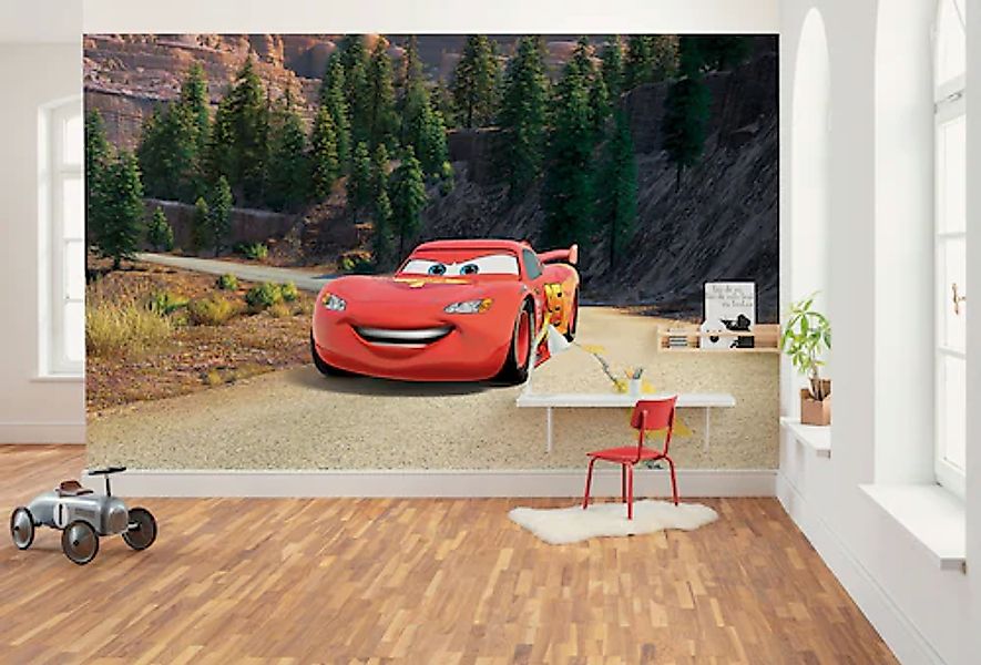 Komar Vlies Fototapete Disney and Pixar Cars Every Road Has A Story Mehrfar günstig online kaufen