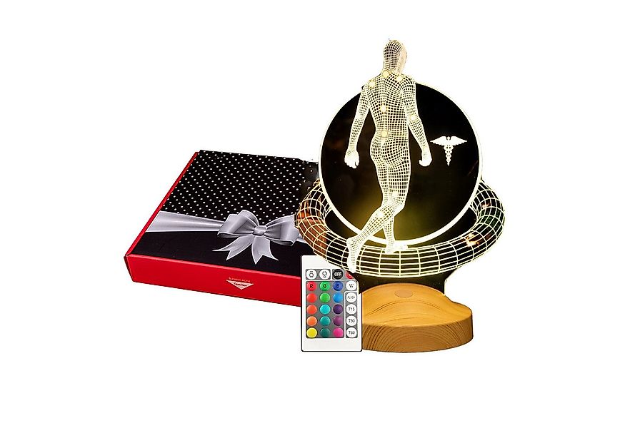 Geschenkelampe LED Nachttischlampe Physiotherapeut 3D Tischlampe Büro Gesch günstig online kaufen