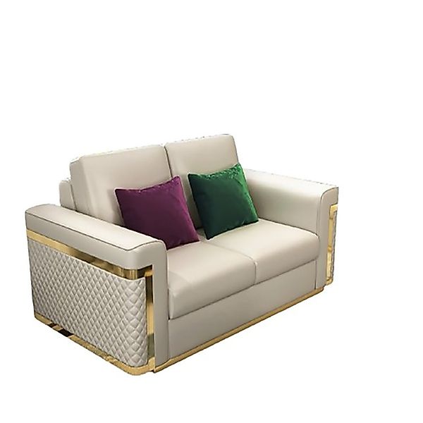 Xlmoebel 2-Sitzer Zweisitzer Polster-Sofa Club Design Kunstleder Sitzgruppe günstig online kaufen