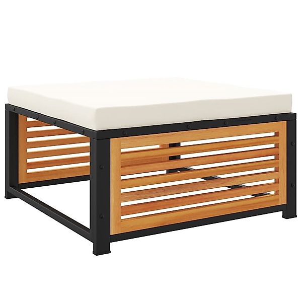vidaXL Sofaelement Gartenhocker mit Kissen 68x68x30 günstig online kaufen