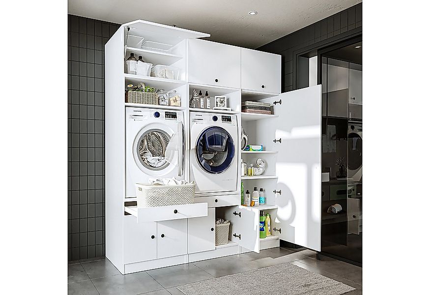 Roomart Waschmaschinenumbauschrank (Waschmaschinenschrank Trocknerschrank m günstig online kaufen