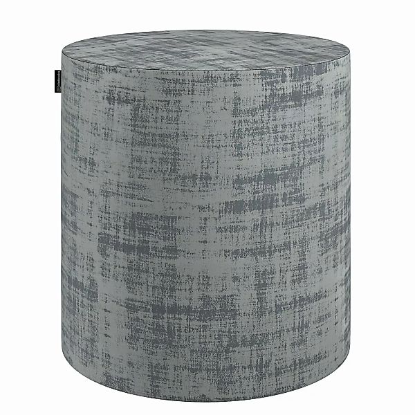 Pouf Barrel, grau, ø40 cm x 40 cm, Velvet (704-32) günstig online kaufen