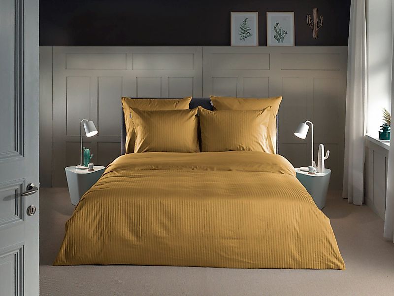 Heckett & Lane Bettwäsche "Banda" 3 hochwertiges Mako-Satin, Streifen Satin günstig online kaufen