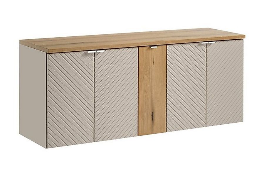 ROYAL24_MARKT Waschbeckenunterschrank - Viva Cashmere V - Mit 2 Waschbecken günstig online kaufen