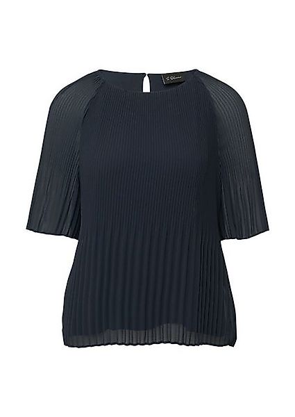 s.Oliver BLACK LABEL Kurzarmbluse – Stilvoll & luftig günstig online kaufen