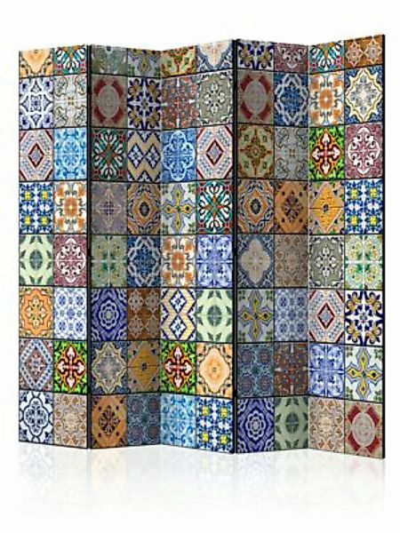 artgeist Paravent Colorful Mosaic II [Room Dividers] mehrfarbig Gr. 225 x 1 günstig online kaufen
