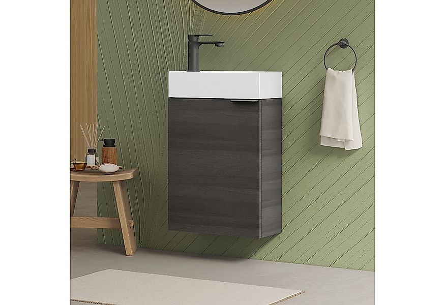 EMKE Waschtisch Kompakter Badschrank mit Waschbecken set 41,5 x 64 cm für k günstig online kaufen