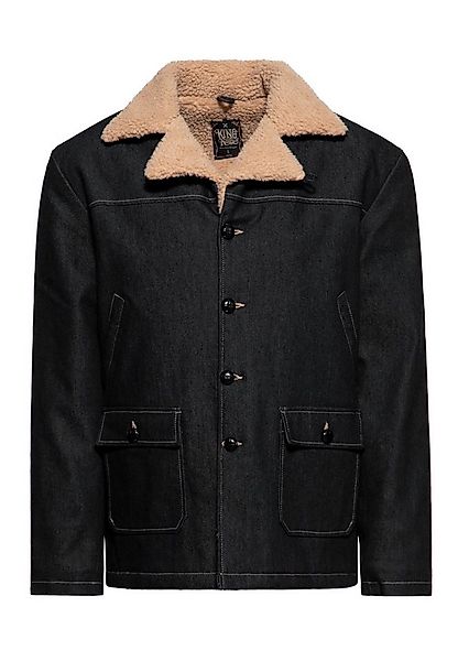 KingKerosin Winterjacke (1-St) im Denim-Look günstig online kaufen