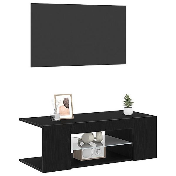 vidaXL TV-Schrank TV-Schrank Schwarze Eiche Holzwerkstoff Mittel (1-St) günstig online kaufen