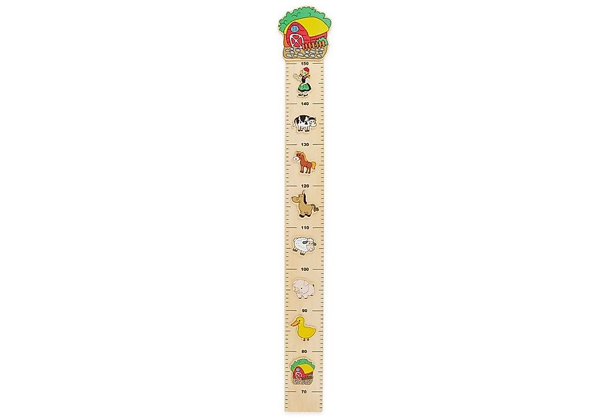 BIECO Messlatte Bieco Messlatte Holz Bauernhof Skala 0,65-1,5m Kinder Wand günstig online kaufen